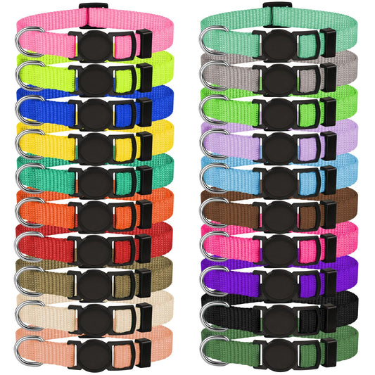20 PCS Puppy Collars for Litter,Puppy Collars for Small Puppies,Nylon Breakaway ID Collar Whelping Litter Collars(S)