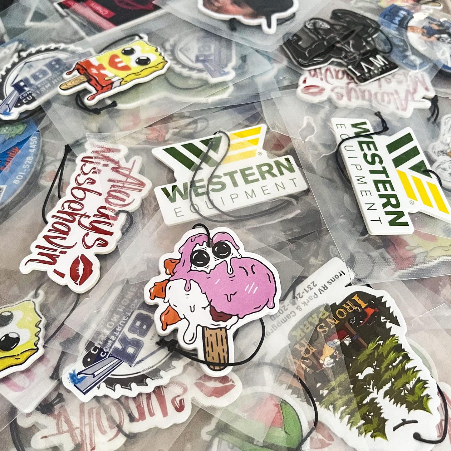 100PCS Custom Bulk Car Air Fresheners Picture Air Fresheners Personalized Scents Air Freshener Car Deco Accessories Promotional Items with Business Logo/Text/Photo
