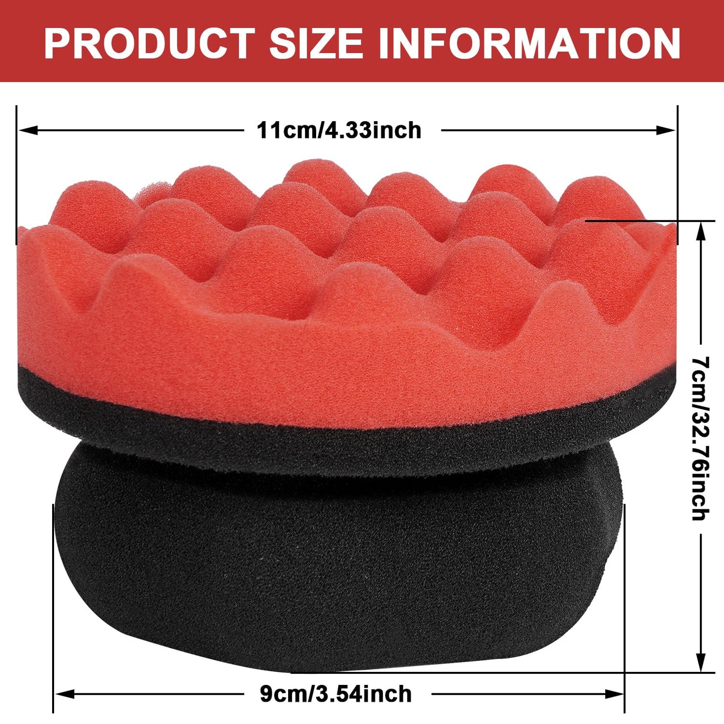 ZHAYAO 2 Pack Large Tire Shine Applicator Pad, Tire Hex Grip Applicator, Tire Shine Car Detailing Foam Sponge Tool, Reusable Car Cleaning Supplies After Car Wash Tire Cleaner for Applying Tire Shine