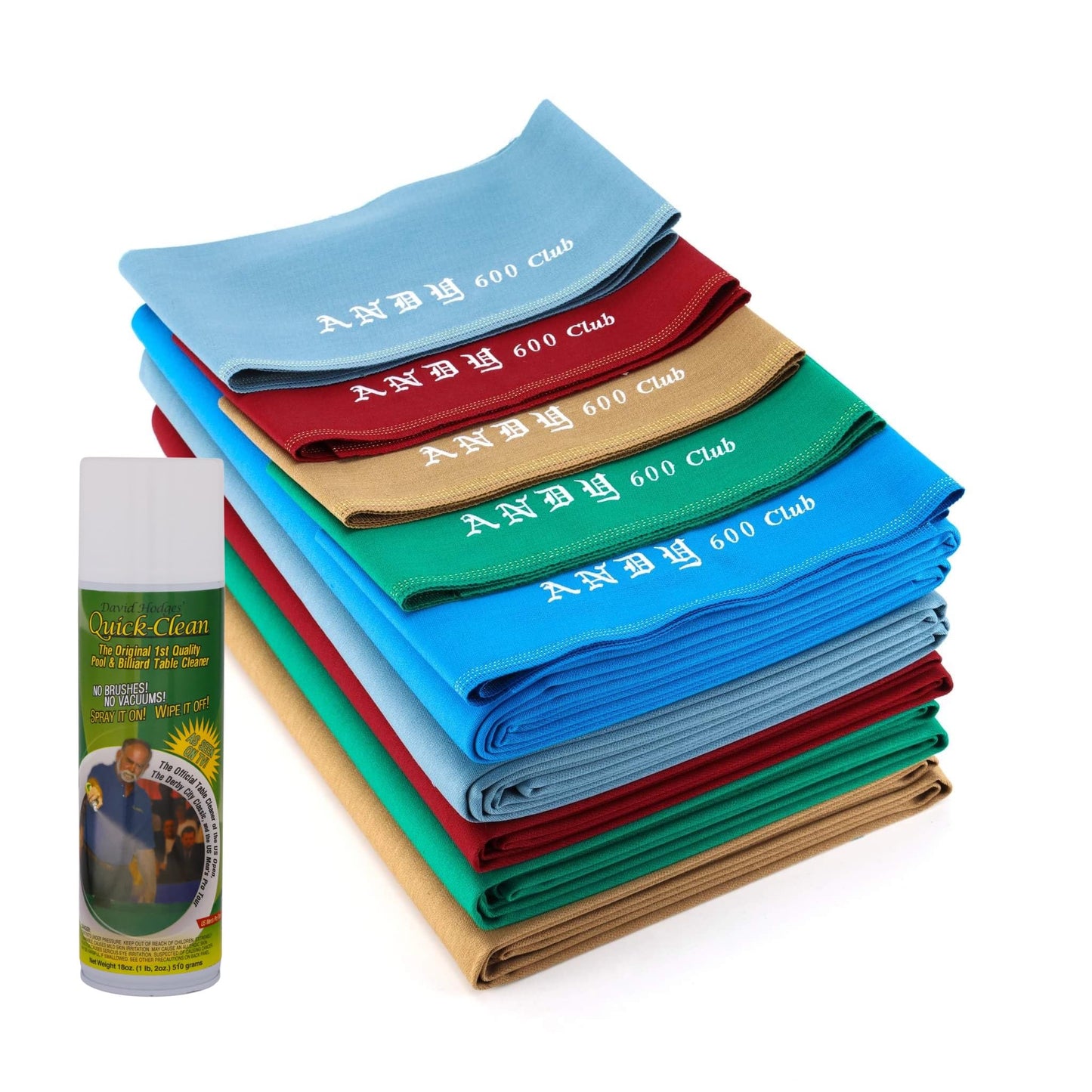 Andy 600/Quick-Clean Kit (Andy 600 Cloth, 1 Quick-Clean Can, Microfiber Towel)