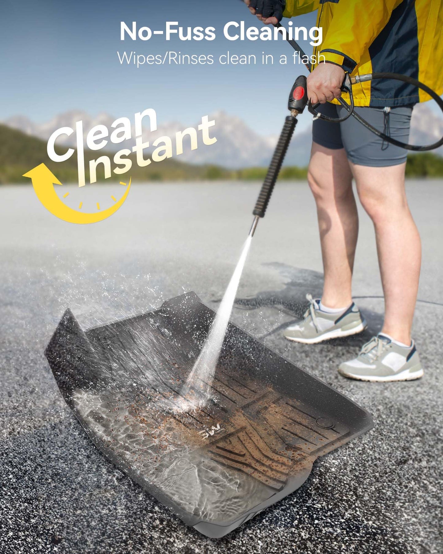 3W Floor Mats & Cargo Liner Fit for Honda CR-V 2023 2024 2025 2026 (Include Hybrid), All Weather TPE Custom Fit Honda CRV Floor Liner 1st, 2nd Row and Trunk (Upper Positon) Full Set Car Mats Black