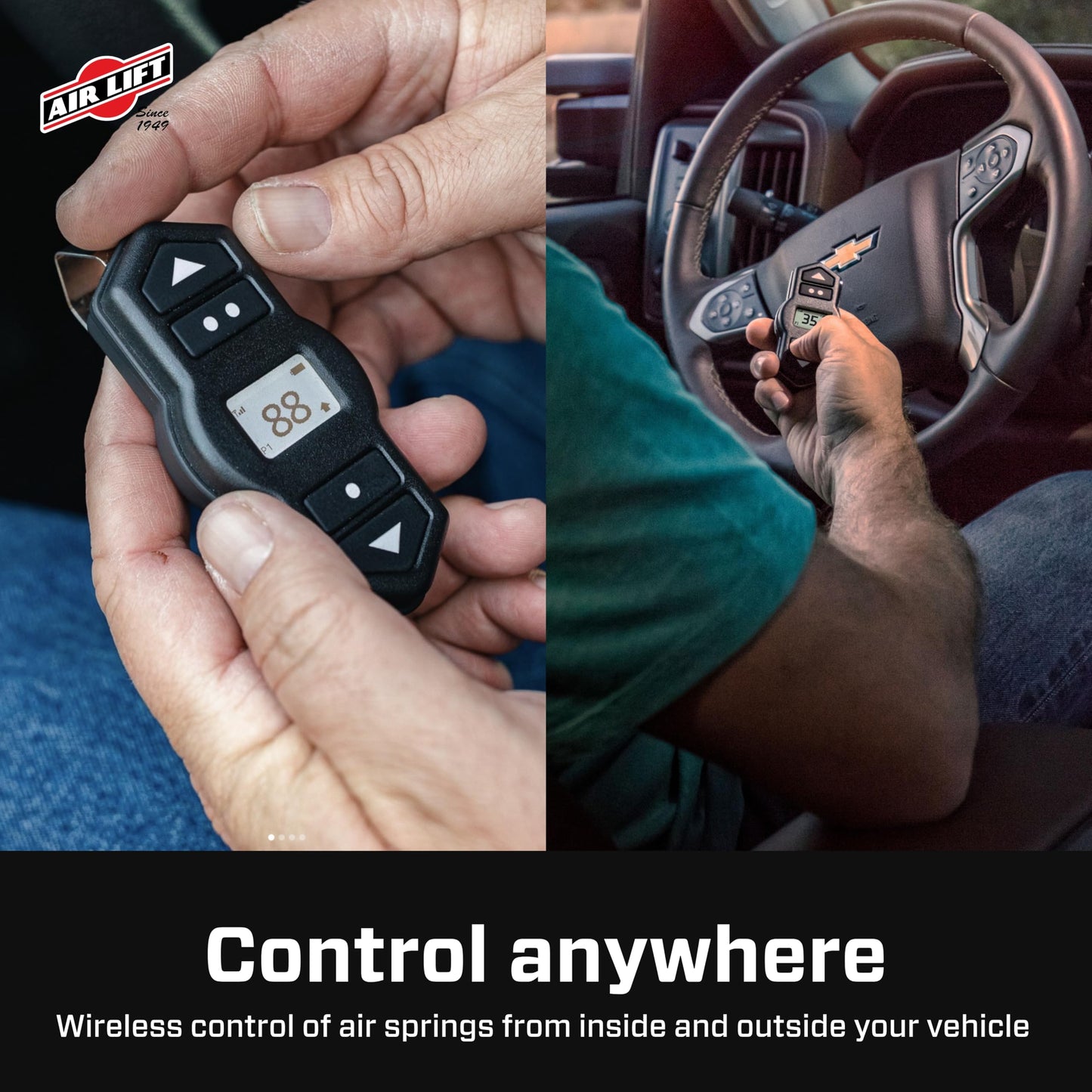 Air Lift WirelessOne 2nd Generation + EZ Mount On-Board Air Compressor with Mobile App - 25980EZ