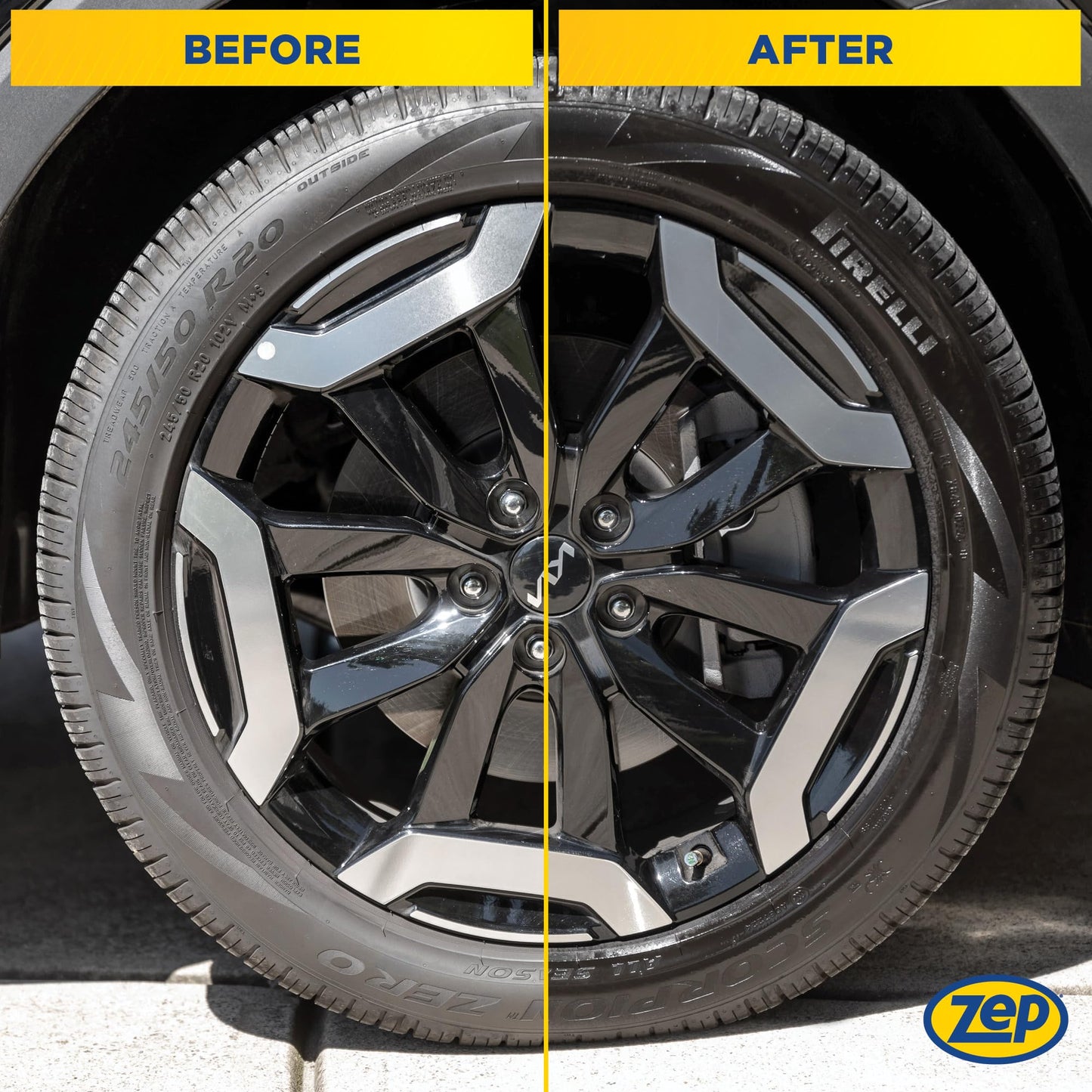 Zep Tireless Shine Tire Dressing - 14 OZ (Case of 12) - 1801