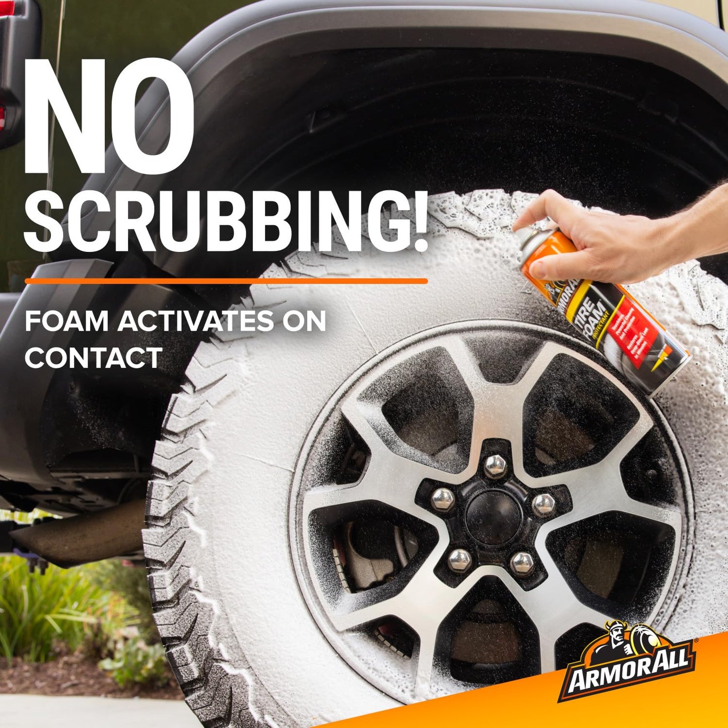 Armor All Tire Foam, Tire Cleaner Spray for Cars, Trucks, Motorcycles, 20 Oz Each, 1.25 Pound (Pack of 1)