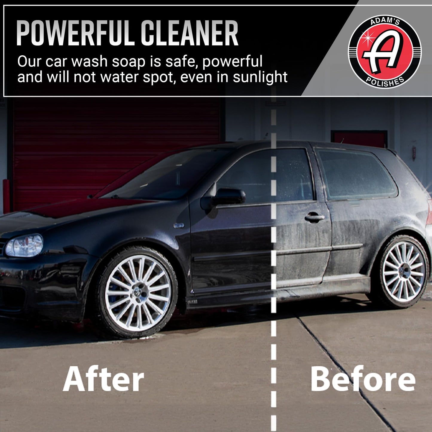 Adam's Polishes Car Wash Shampoo (Gallon) - pH Best Car Wash Soap For Snow Foam Cannon or Gun For Pressure Washer & 5 Gallon Bucket, Powerful Safe Spot Free Cleaning Liquid Auto Detergent