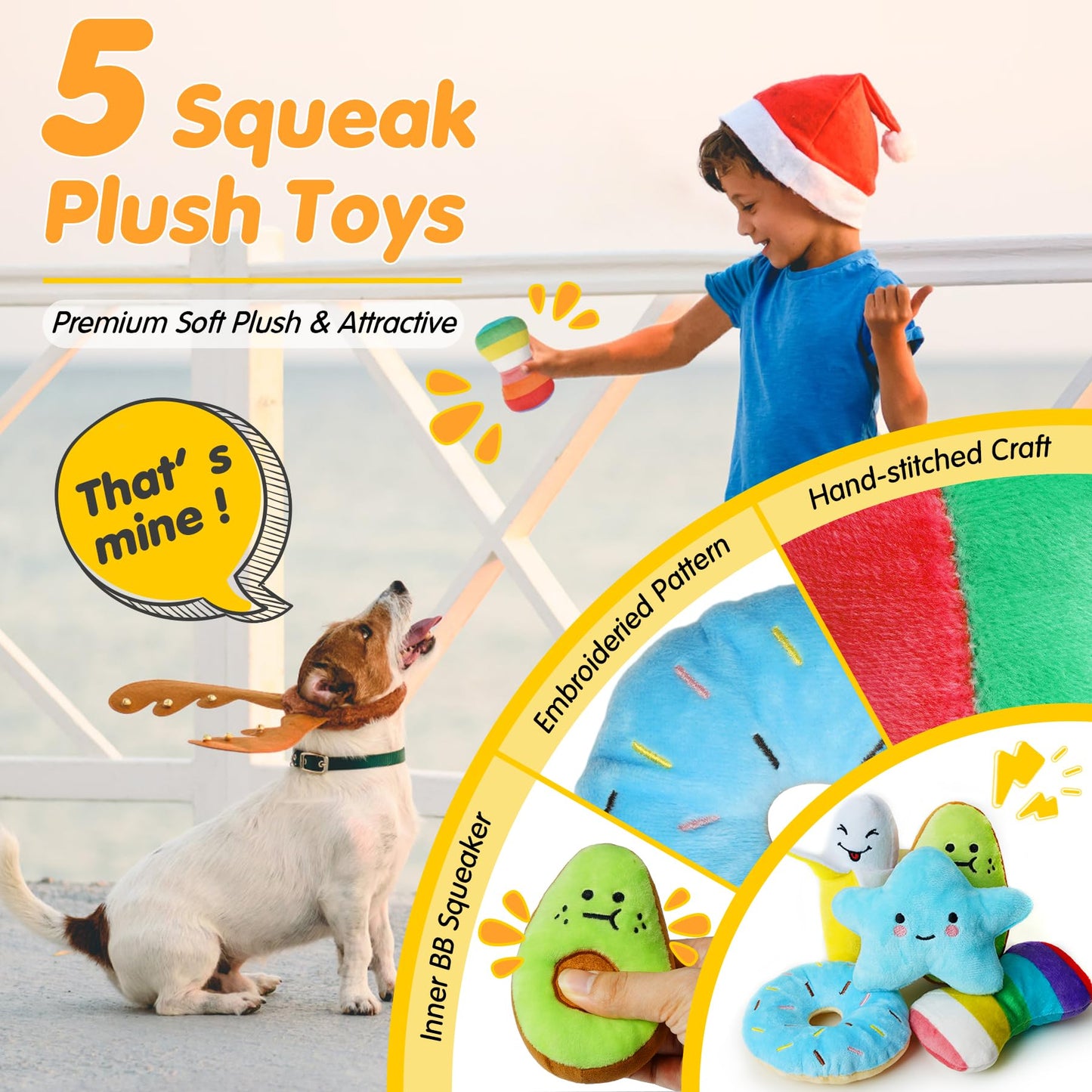 Zeaxuie 25 Pack Luxury Dog Chew Toys for Puppy, Dog Toys with Ropes, Treat Ball and Squeaky Puppy Toys for Teething Small Dogs