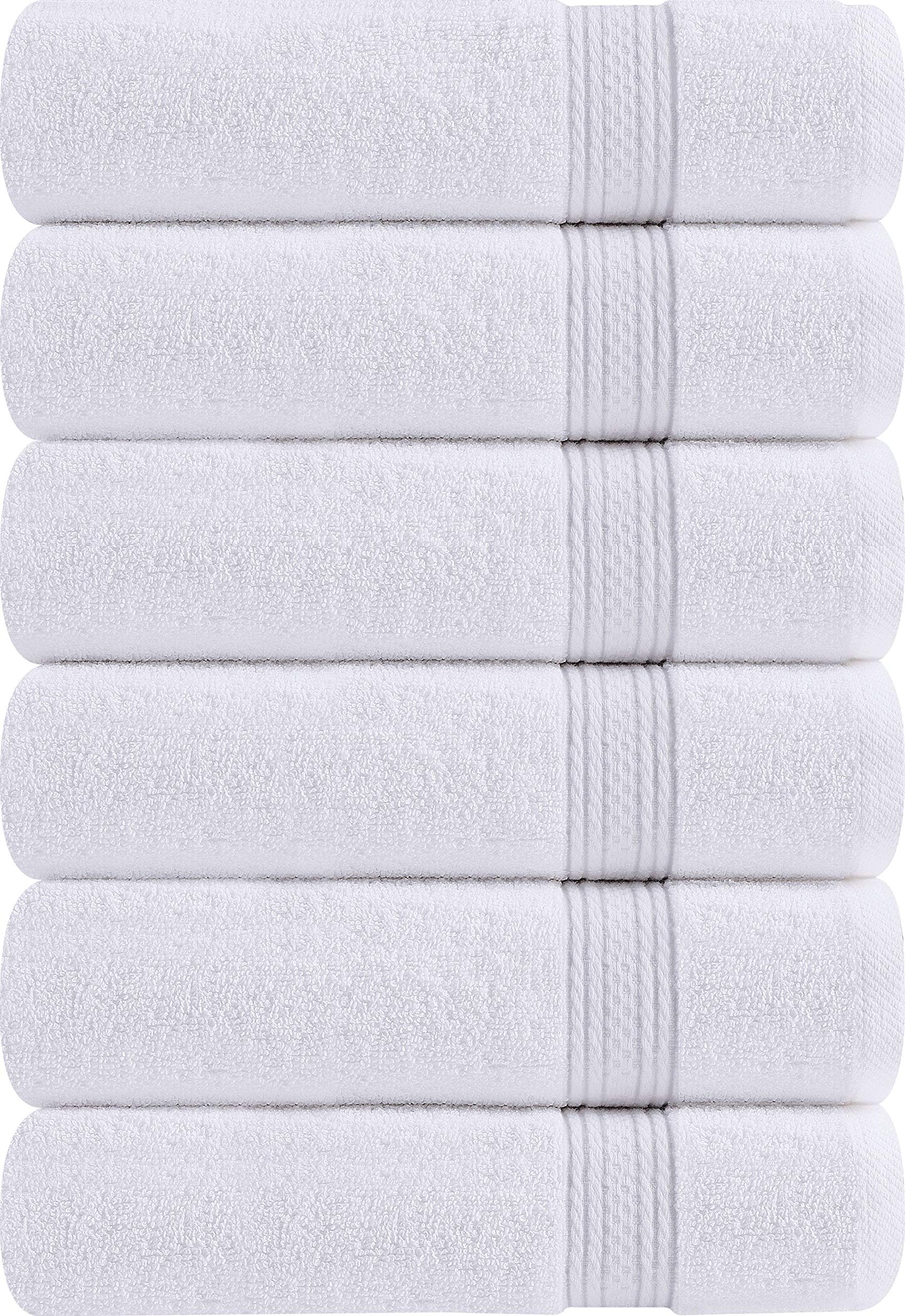 Utopia Towels 72 Pack Premium Hand Towels Set, (16 x 28 inches) 100% Ring Spun Cotton, Ultra Soft and Highly Absorbent 600GSM Towels for Bathroom, Gym, Shower, Hotel, and Spa (White)
