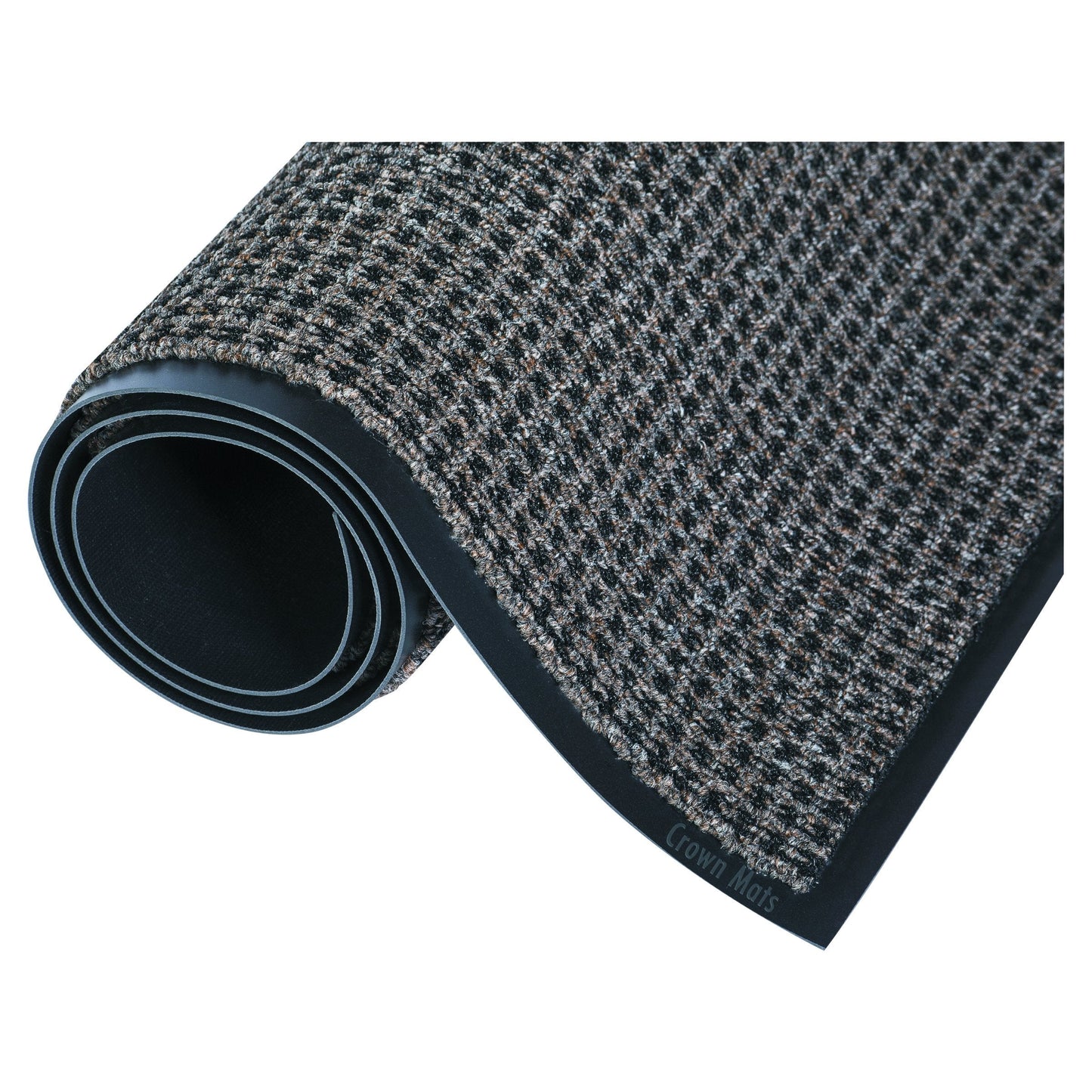 Crown Oxford Elite Wiper/Scraper Mat, 24 x 36, Black/Brown