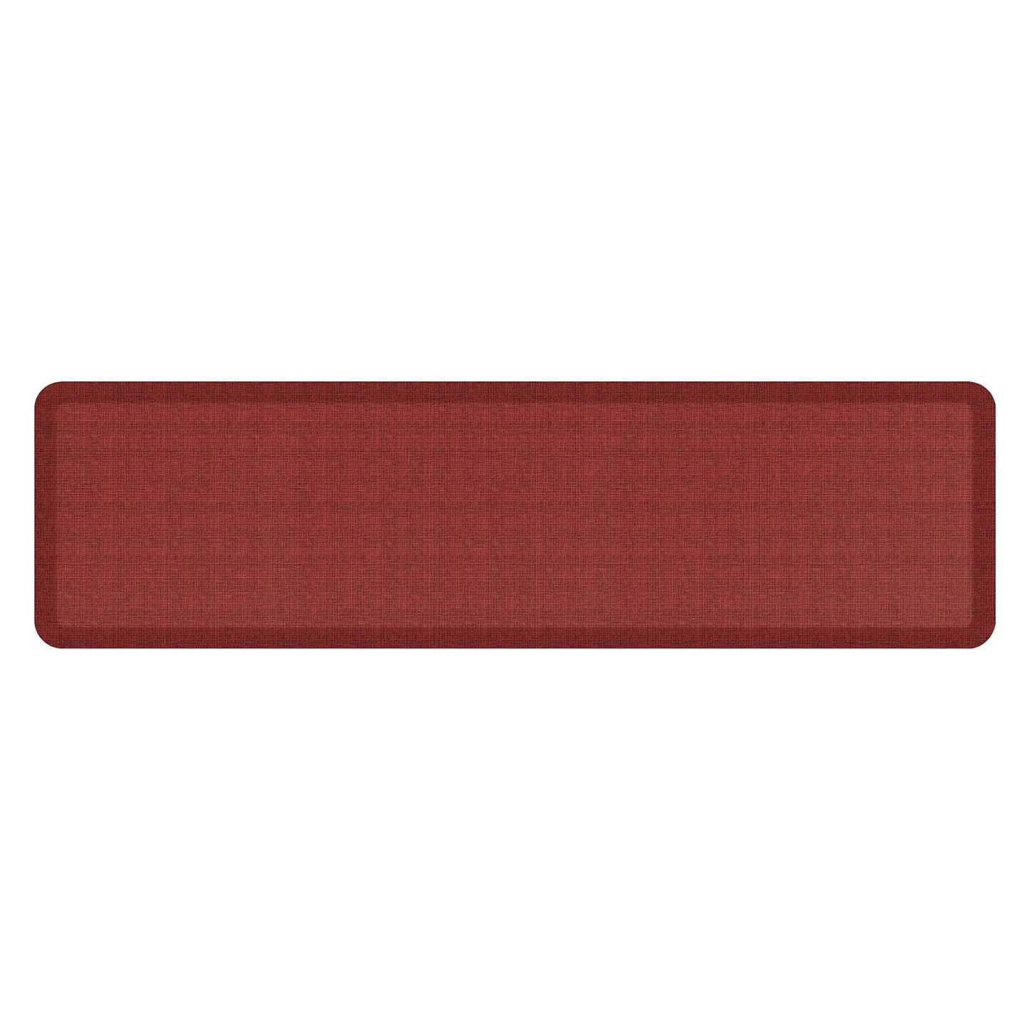 NewLife by GelPro Anti-Fatigue Designer Comfort Kitchen Floor Mat, 20x72, Tweed Barn Red Stain Resistant Surface with 3/4” Thick Ergo-Foam Core for Health and Wellness