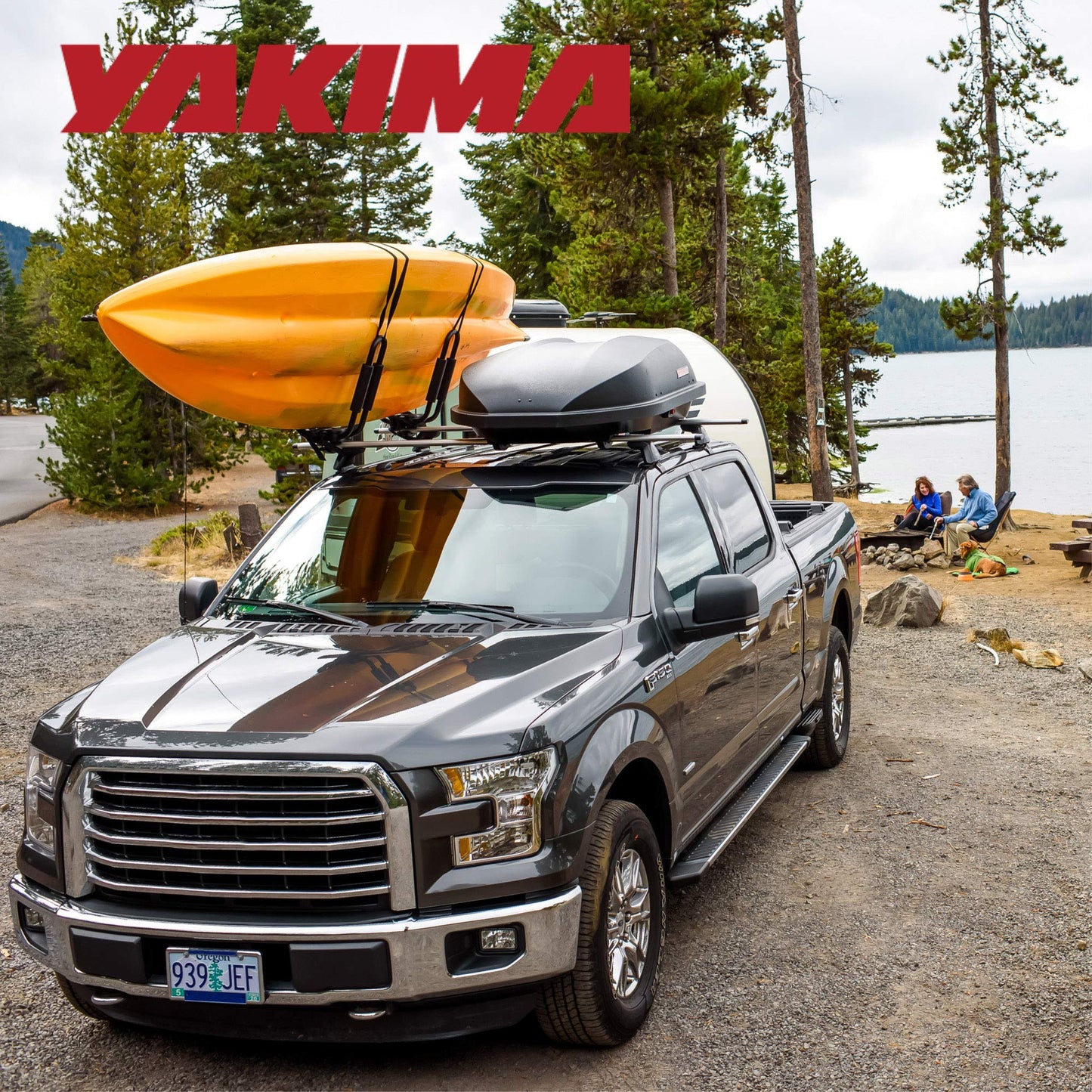 Yakima RocketBox Pro 14 Compact Roof Cargo Box Carrier, 14 Cu Ft Premium Aerodynamic Storage with Dual Side Opening, SKS Locks, Tool Free Installation