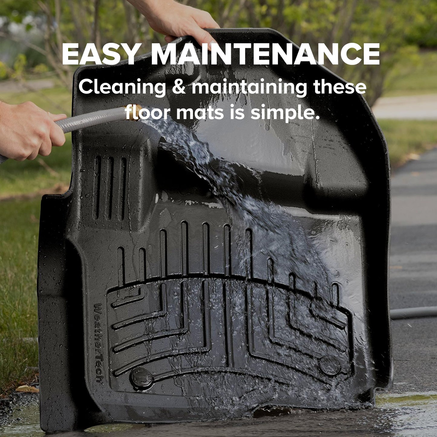 WeatherTech FloorLiner HP Custom Fit Floor Mats for Jeep Grand Cherokee, Grand Cherokee 4xe - 1st & 2nd Row (4416961-4417822IM), Black