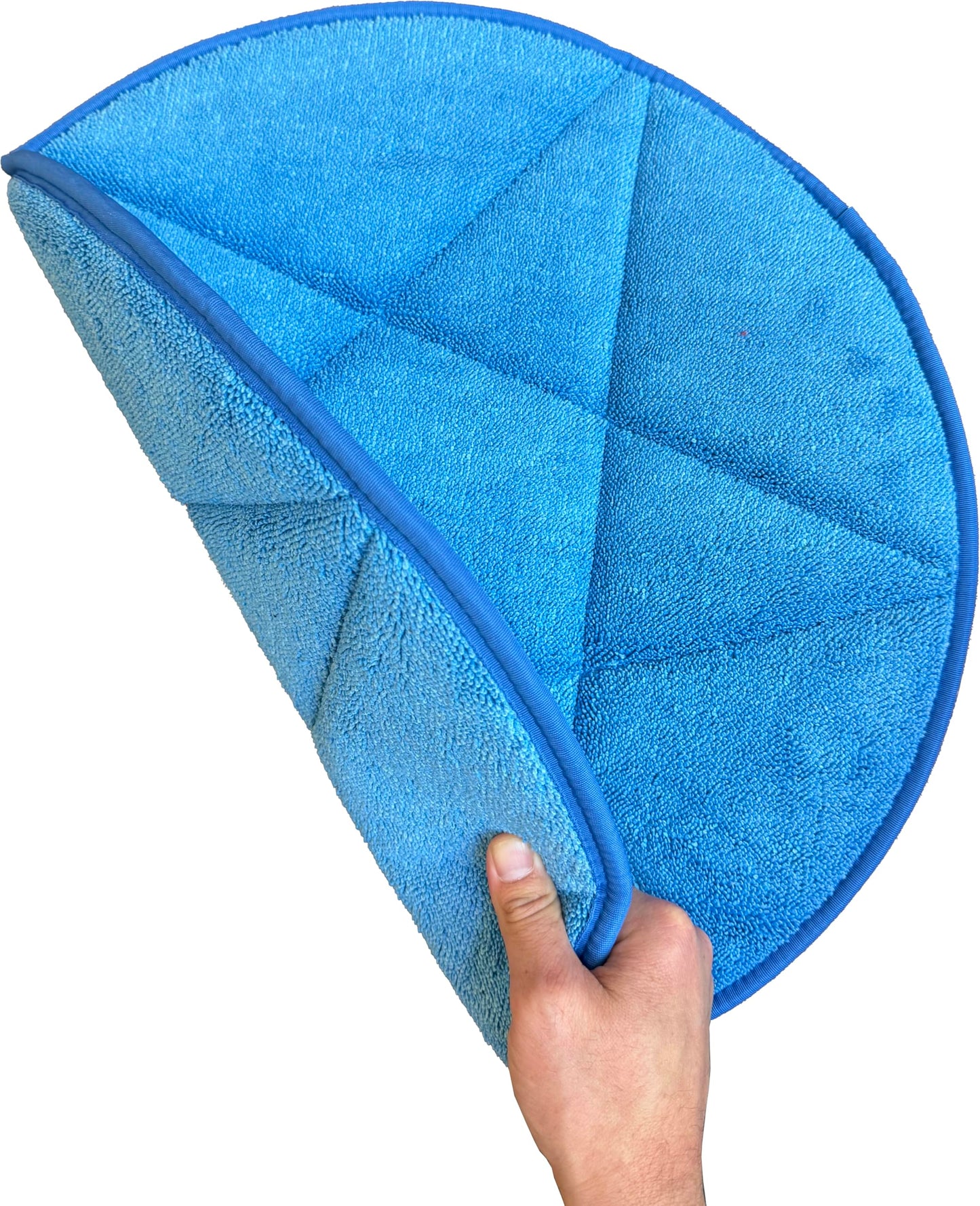 All-Star Microfiber Carpet Bonnets | 21" Blue - 6 Pack