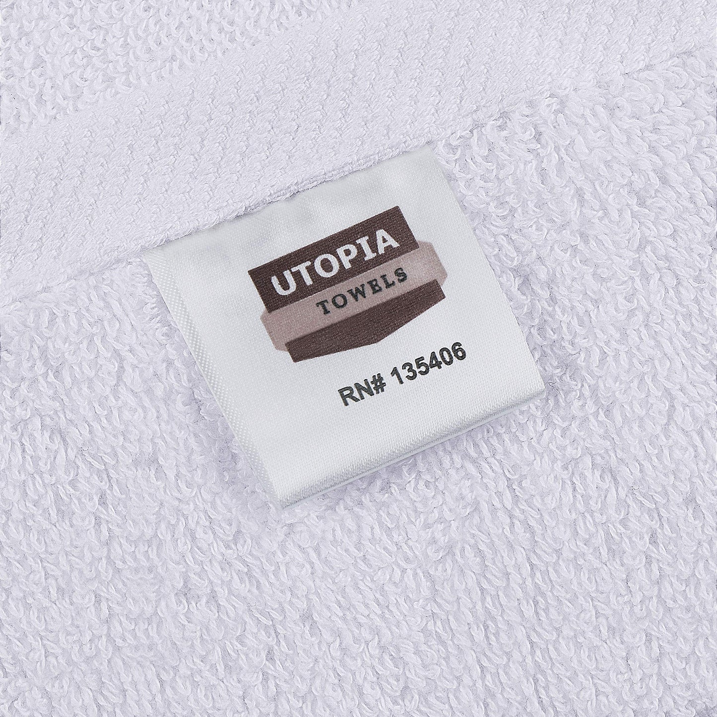 Utopia Towels 72 Pack Premium Hand Towels Set, (16 x 28 inches) 100% Ring Spun Cotton, Ultra Soft and Highly Absorbent 600GSM Towels for Bathroom, Gym, Shower, Hotel, and Spa (White)