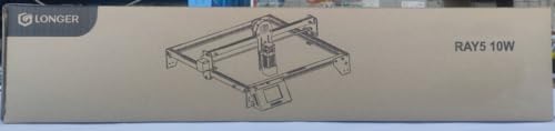 Longer RAY5 10W Laser Engraver,10000mW Output, 32-bit Motherboard, App Offline Control, DIY Engraver Tool for Metal/Glass/Wood，Engraving Area 15.75"x15.75"