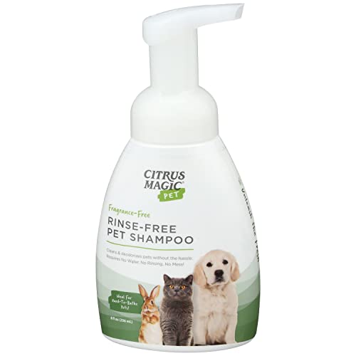 Citrus Magic Pet Rinse-Free Pet Shampoo, 8-Fluid Ounce