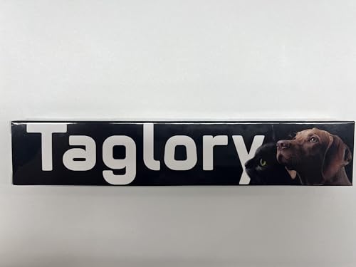 Taglory Reflective Dog Collar with Safety Locking Buckle, Adjustable Nylon Pet Collars for Large Dogs Female Male, Red, L