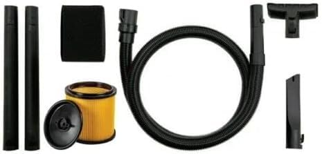 Wet Dry Vacuums with Rear Wheels, 5.0 Peak HP, 4-Gallon Wet Dry Vacuum Cleaner with Tool Kit Casters Powerful Cartridge Filter