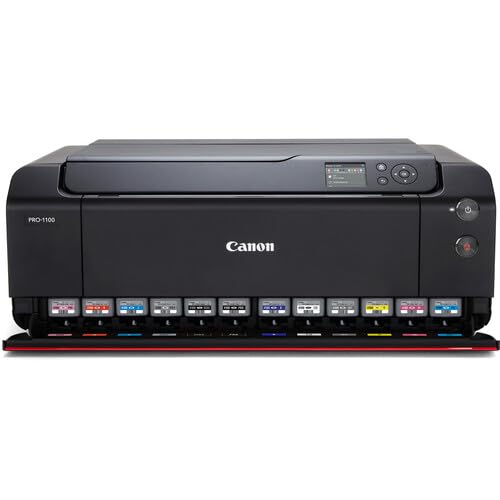 Canon imagePROGRAF PRO-1100 Professional 17" Wireless Inkjet Photo Printer (6856C002) + Cleaning Kit + Printer Cable + Ethernet Cable