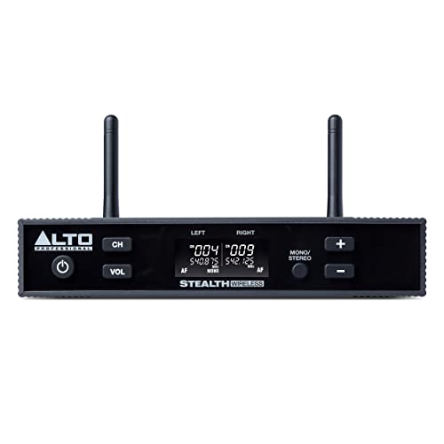 ALTO Stealth Wireless MKII UHF Stereo Wireless Audio System for Active Speakers with Transmitter and 2 Receivers, 2 XLR Ins, Expandable
