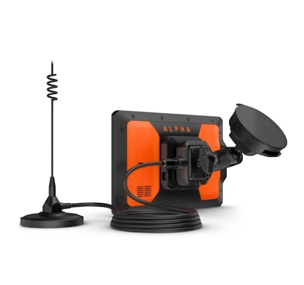 Garmin Alpha XL in-Vehicle Dog Tracking GPS Navigator, 10.1” Touchscreen, VHF Radio for 9-Mile Range, Tracks up to 20 Dogs, 64 GB Memory, Preloaded Maps, 18 Training Levels w/ Wearable4U PBank Bundle