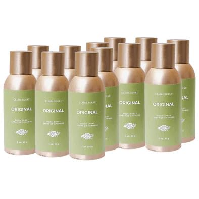 Claire Burke Original Room Spray 12-Pack, Air Freshener Sprays for Home, Set of 12, 3 oz each