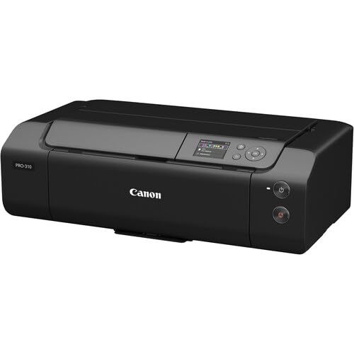 Canon imagePROGRAF PRO-310 Wireless Inkjet Printer | 13" Borderless Photo Printing | Lucia PRO II Pigment Ink | for Fine Art & Photography (6858C002) + Cleaning Kit + Printer Cable + Ethernet Cable