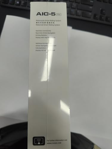 CHIGEE AIO-5Play Motorcycle Carplay Android Auto GPS Navigation System, 5" IPS LCD 60FPS, 5G Wi-Fi BT, IP68 Waterproof, Support Siri Google Assistant, Dedicated App