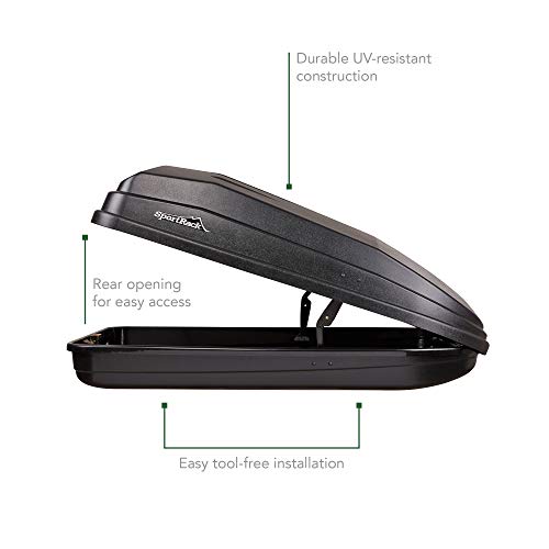 SportRack Vista XL Rear Opening Cargo Box,Black