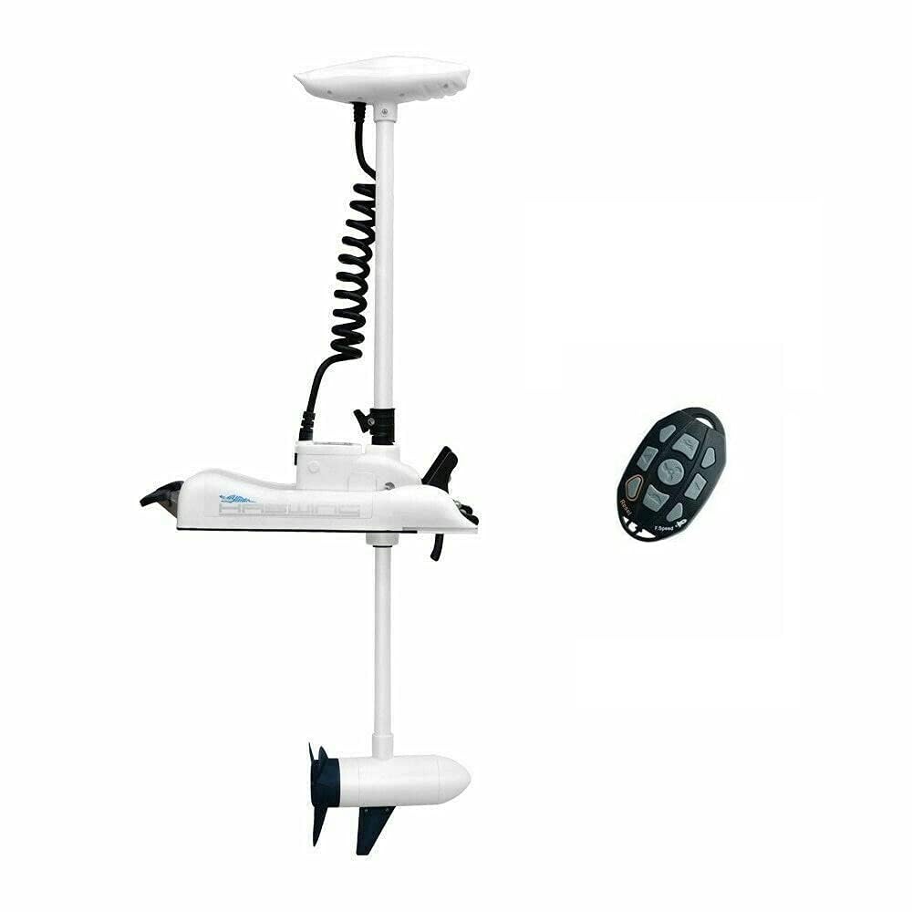 MTLAKEMOTOR HASWING Electric Trolling Motor – 24V 80LB 48 Inch Shaft Cayman Bow Mount Boat Fishing Saltwater Freshwater with Remote Control