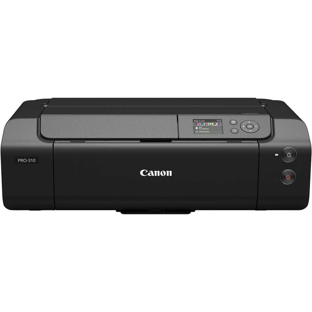 Canon imagePROGRAF PRO-310 Wireless Inkjet Printer | 13" Borderless Photo Printing | Lucia PRO II Pigment Ink | for Fine Art & Photography (6858C002) + Cleaning Kit + Printer Cable + Ethernet Cable