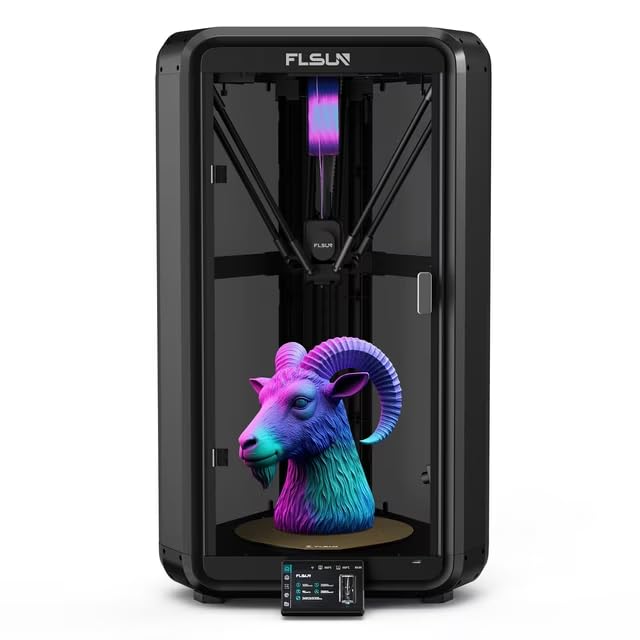 FLSUN T1 Pro Delta 3D Printer - Ultra-Fast 1000mm/s Printing, Dual-Gear Extruder, 300°C Nozzle, One-Button Auto-Leveling, AI Monitoring, FDM 3D Printer, Large Print Size 11.2"x11.2"x13"