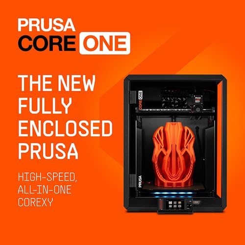 Original Prusa CORE One, Ready-to-use 3D Printer, Assembled and Tested, Removable Print Sheets, 1kg Prusament PLA Spool Included, Print Size 9.8 x 8.6 x 10.6 in
