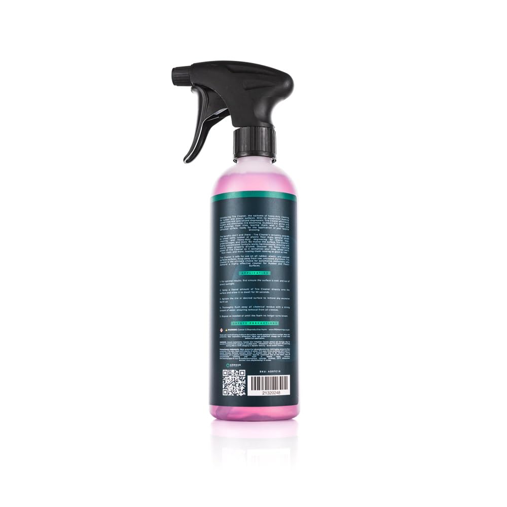 Armour Detail Supply - Tire Cleaner -Heavy-Duty Foaming Degreaser for Tires, Rubber, and Plastic Surfaces - 16oz