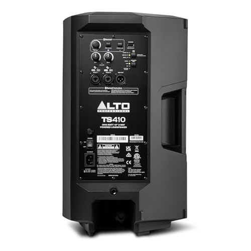 ALTO TS410 2000W 10" Powered PA Speaker with 3 Channel Mixer, Bluetooth Streaming, Wireless Loudspeaker Linking, DSP App