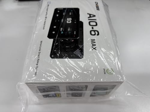 CHIGEE AIO-6 MAX Motorcycle Carplay Android Auto GPS Navigation System, 2000nits,STARVIS HDR 6" LCD, 60FPS,5G Wi-Fi BT, IPX9 Waterproof, Support Siri Google Assistant, Dedicated App