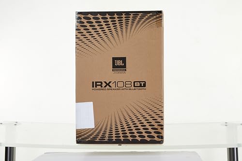 JBL Professional IRX108BT Powered PA Speaker, Portable Loudspeaker with Bluetooth, 8 Inch Woofer, 1300 Watt, Mobile DJ, Musicians, Small Venues, Ceremonies and Sports Events, Black