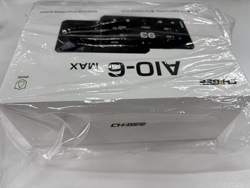 CHIGEE AIO-6 MAX Motorcycle Carplay Android Auto GPS Navigation System, 2000nits,STARVIS HDR 6" LCD, 60FPS,5G Wi-Fi BT, IPX9 Waterproof, Support Siri Google Assistant, Dedicated App