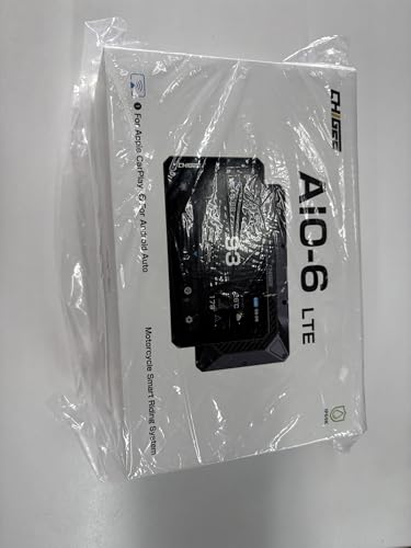 CHIGEE AIO-6 LTE 4G Motorcycle GPS Navigation with 6 inch Display, Smart Geo-Fence Security,SOS,2000nits,Motorcycle Carplay Android Auto, Real-time alerts, Electronic Fence, IP69 Waterproof