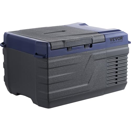 VEVOR Car Refrigerator, 12 Volt Car Refrigerator Fridge, 9 L Single Zone Portable Freezer, -4℉-68℉ Adjustable Range, 12/24V DC and 100-240V AC Compressor Cooler for Outdoor, Camping, RV