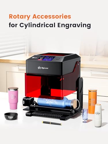 AlgoLaser 10W Portable Laser Engraver Machine: Smart Laser Engraver/Cutter with 3.5" Touchscreen & 2.0 AlgoOS System - Hand Draw/Wireless Transmission/Offline - Laser Engraving for Wood,Metal,Glass