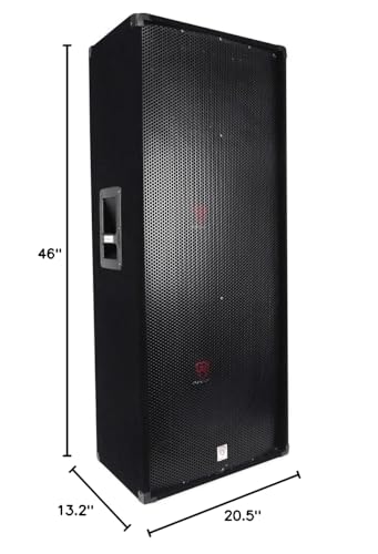 Rockville (2) RSG15.28 Dual 15 3000 Watt 3-Way 8-Ohm Passive DJ/PA Speaker