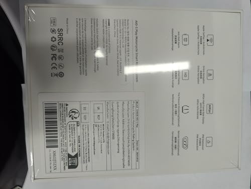 CHIGEE AIO-5Play Motorcycle Carplay Android Auto GPS Navigation System, 5" IPS LCD 60FPS, 5G Wi-Fi BT, IP68 Waterproof, Support Siri Google Assistant, Dedicated App