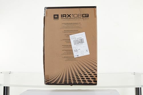 JBL Professional IRX108BT Powered PA Speaker, Portable Loudspeaker with Bluetooth, 8 Inch Woofer, 1300 Watt, Mobile DJ, Musicians, Small Venues, Ceremonies and Sports Events, Black