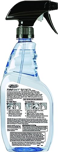 Black Magic 120217 Tire Wet, 23oz (Pack of 2) - Specially Formulated Tire Shine Applicator Cleaner to Keep Them Looking Wet, Black, and Glossy with One Quick Spray – Long-Lasting Protection for Tires