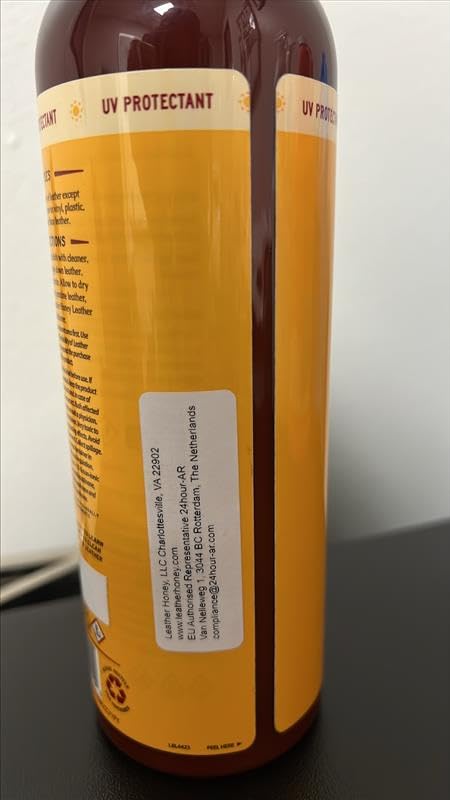 Leather Honey Leather Cleaner Spray: UV Protectant, Non-Toxic & Made in the USA Since 1968. Cleans & Protects Leather, Faux & Vinyl - Couches, Car Seats, Purses, Shoes, Bags & Tack. Safe for Any Color