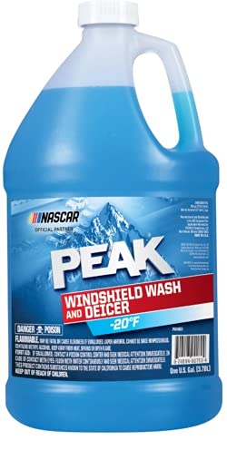 6 Pack Peak PWN0G3 Windshield Washer Fluid With De-Icer Effective To -20 Degrees Fahrenheit 1 Gallon Jug