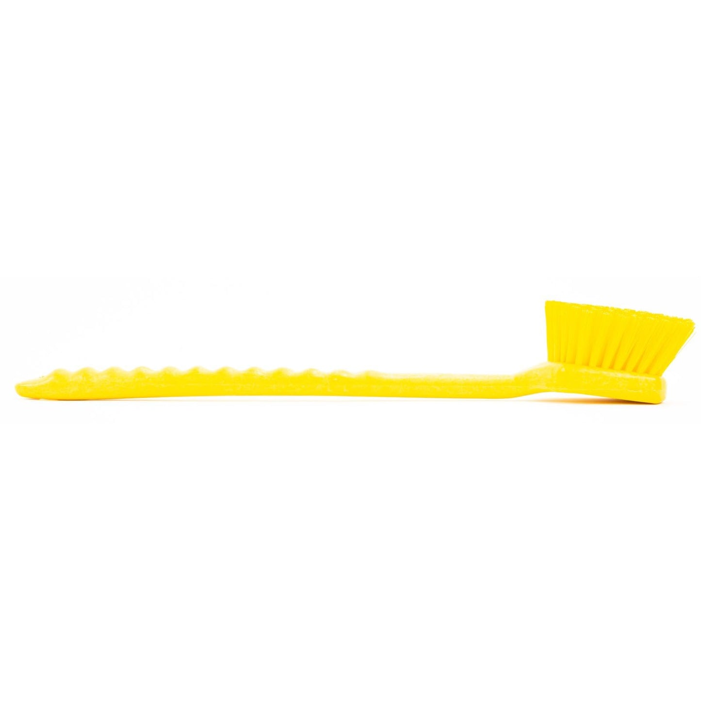 SPARTA 40501EC04 Plastic Large Scrub Brush, Kitchen Brush, Utility Brush With Long Handle For Cleaning, 20 Inches, Yellow, (Pack of 6)