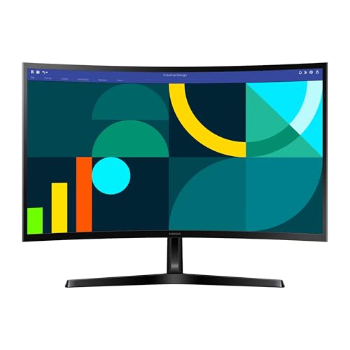 Samsung 27" Essential S3 (S36GD) Series FHD 1800R Curved Computer Monitor, 100Hz, Game Mode, Advanced Eye Comfort, HDMI and D-sub Ports, LS27D366GANXZA, 2024