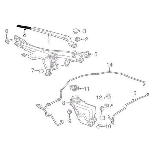 Mopar 68166572AA Windshield Wiper Blade Dodge Viper SRT
