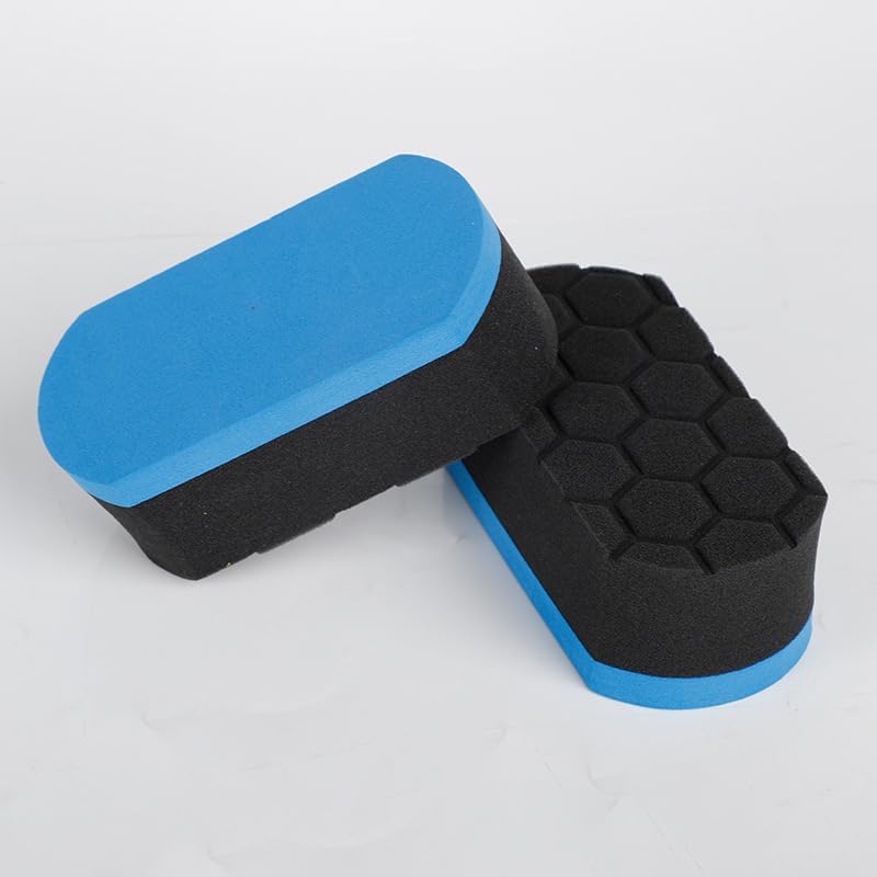 3Pcs Tire Shine Applicator Pads - Perfect for Applying Tire Shine, Wet, Gel, or Balm - Durable and Reusable Cleaning Foam Sponge